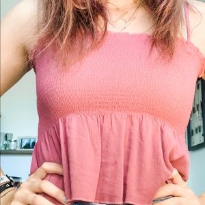 magenta tank top
